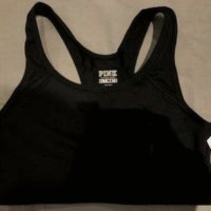 Pink Victoria's Secret Sports Bra Black Size Small